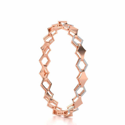 The Beats Silver Bangles - Rose Gold - Image 3