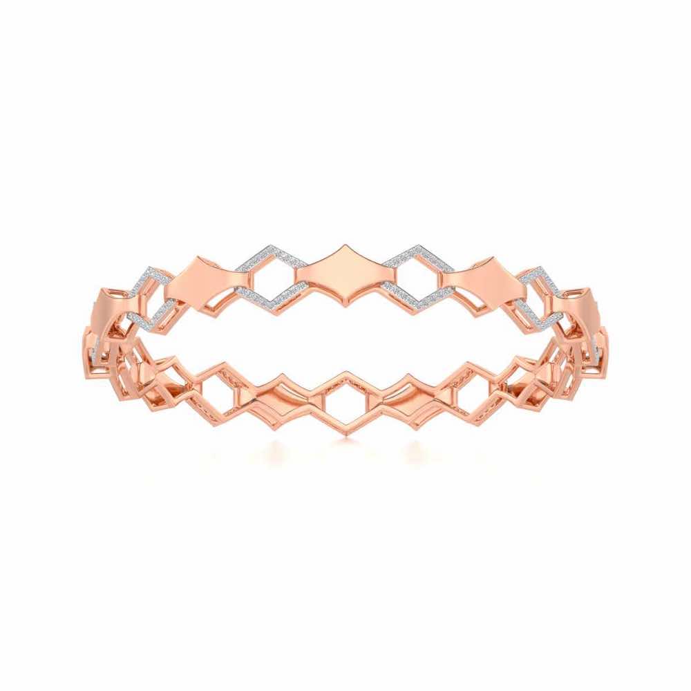 The Beats Silver Bangles - Rose Gold - Image 4
