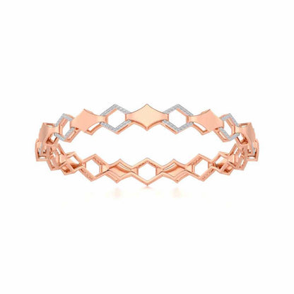 The Beats Silver Bangles - Rose Gold - Image 4