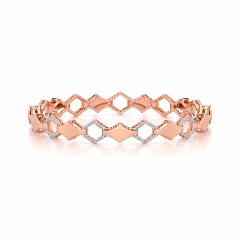 The Beats Silver Bangles - Rose Gold - Image 5