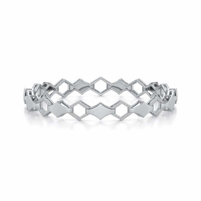 The Beats Silver Bangles - White Gold - Image 5