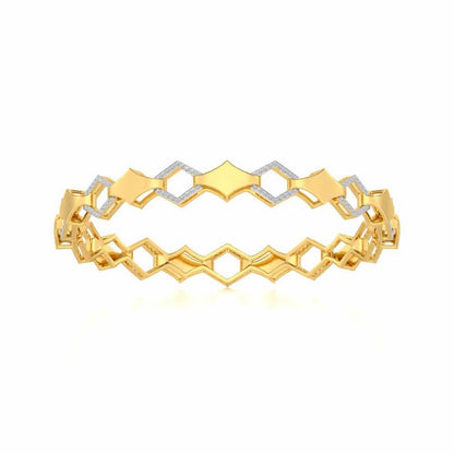 The Beats Silver Bangles - Yellow Gold - Image 4