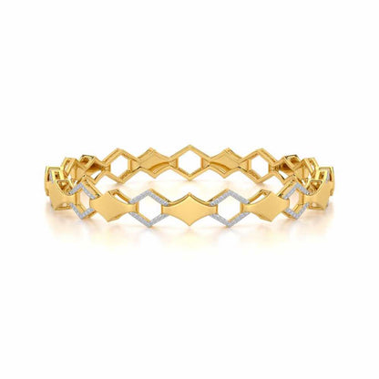 The Beats Silver Bangles - Yellow Gold - Image 5