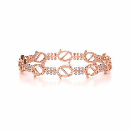 The Circuit Silver Bangles - Rose Gold - Image 4