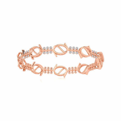 The Circuit Silver Bangles - Rose Gold - Image 5