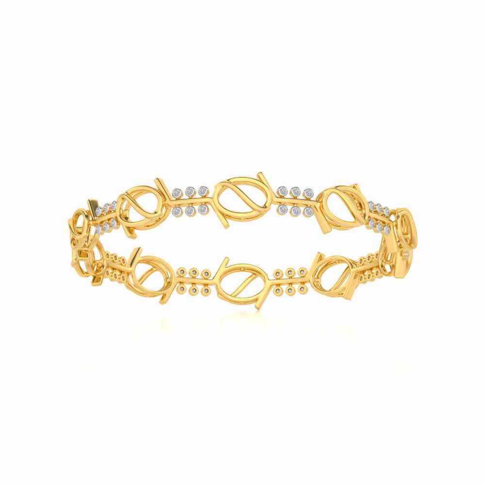 The Circuit Silver Bangles - Yellow Gold - Image 5