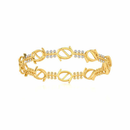 The Circuit Silver Bangles - Yellow Gold - Image 5