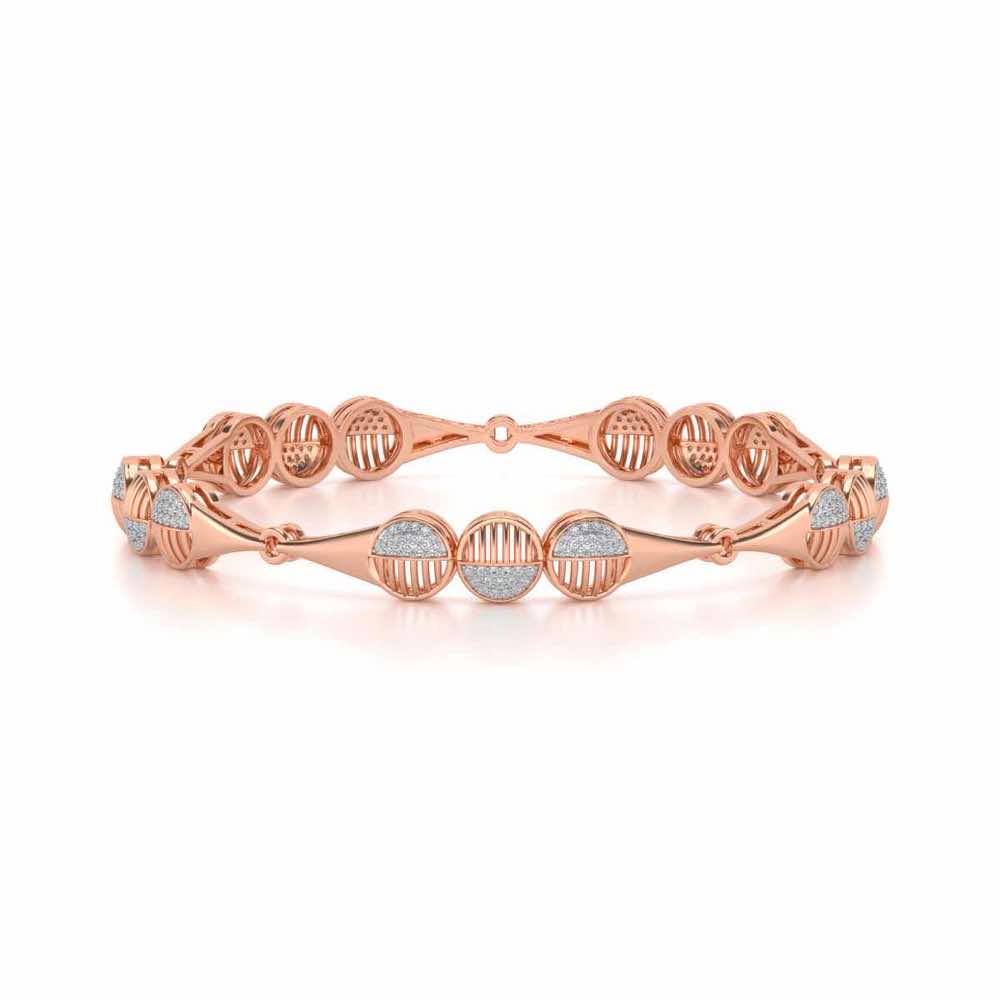 The Vibes Silver Bangles - Rose Gold - Image 5
