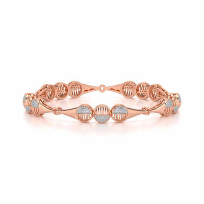 The Vibes Silver Bangles - Rose Gold - Image 5