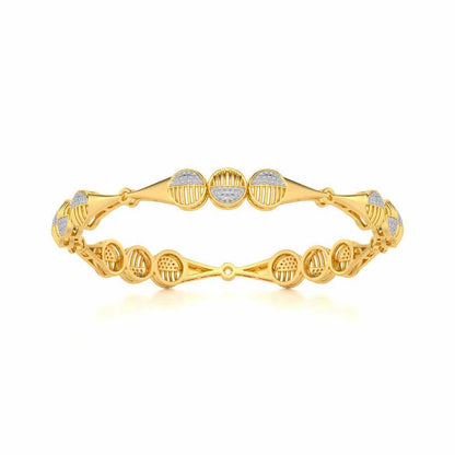 The Vibes Silver Bangles - Yellow Gold - Image 4