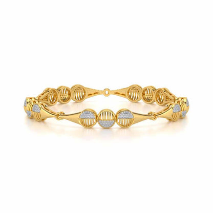 The Vibes Silver Bangles - Yellow Gold - Image 5
