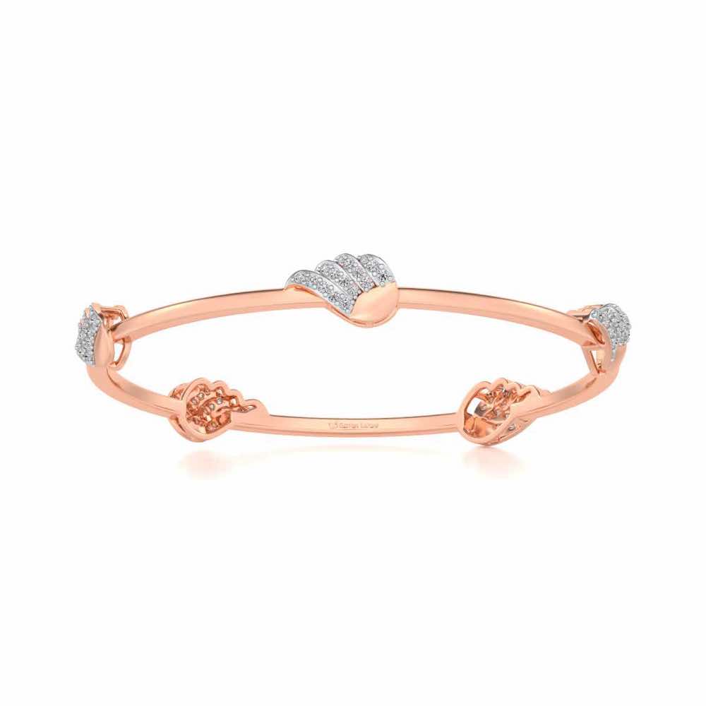 The Vice Silver Bangles - Rose Gold - Image 4