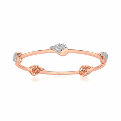 The Vice Silver Bangles - Rose Gold - Image 4