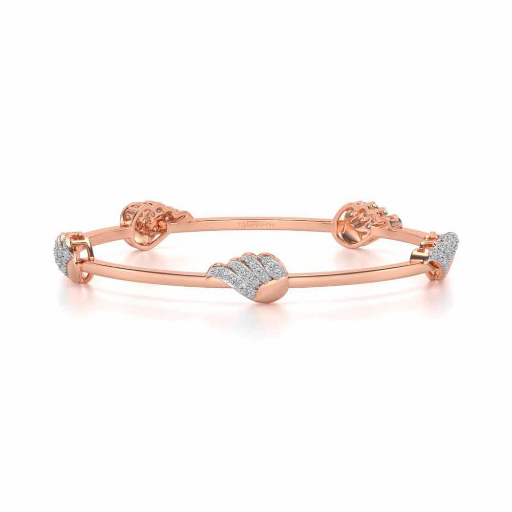 The Vice Silver Bangles - Rose Gold - Image 5