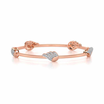 The Vice Silver Bangles - Rose Gold - Image 5