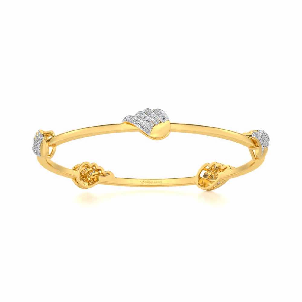 The Vice Silver Bangles - Yellow Gold - Image 4