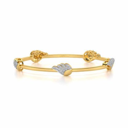 The Vice Silver Bangles - Yellow Gold - Image 5