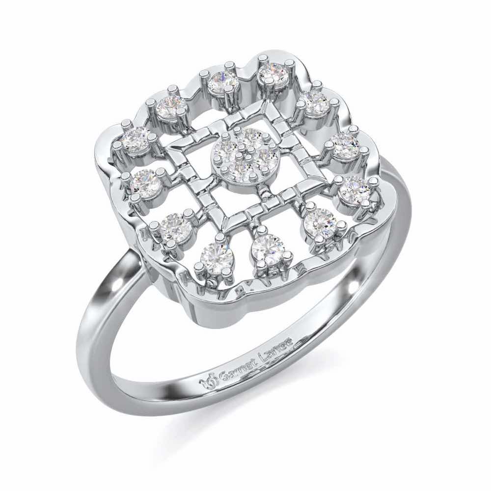 The World Silver Ring - White Gold - Image 1