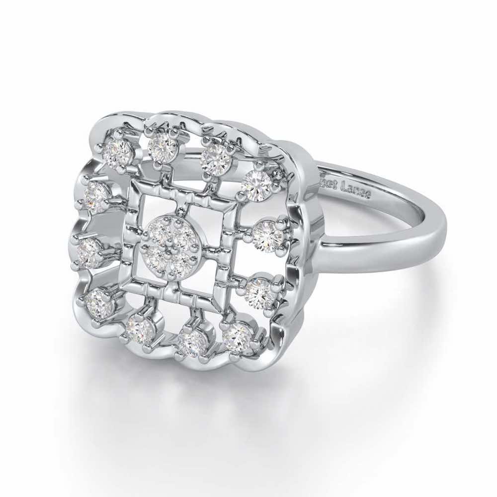 The World Silver Ring - White Gold - Image 2