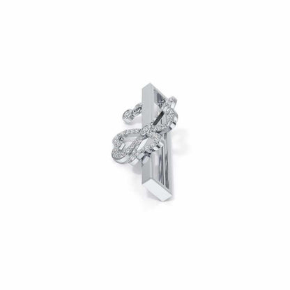 Three Petals Silver Watch Band - White Gold - Image 4