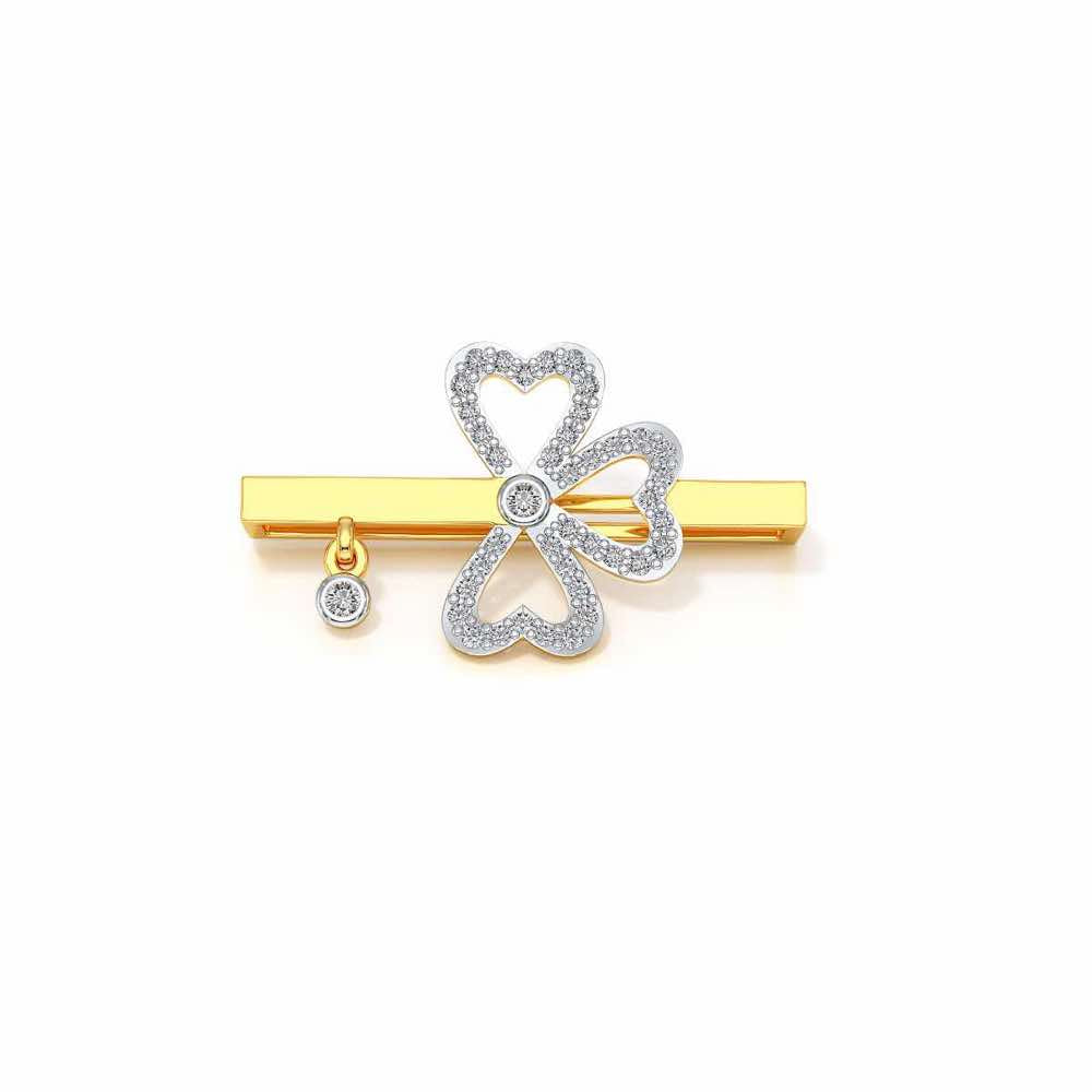 Three Petals Silver Watch Band - Yellow Gold - Image 2