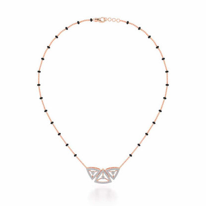Three Trigons Silver Mangalsutra - Rose Gold - Image 3
