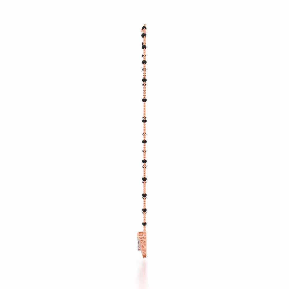 Three Trigons Silver Mangalsutra - Rose Gold - Image 4