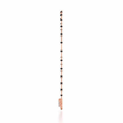 Three Trigons Silver Mangalsutra - Rose Gold - Image 4
