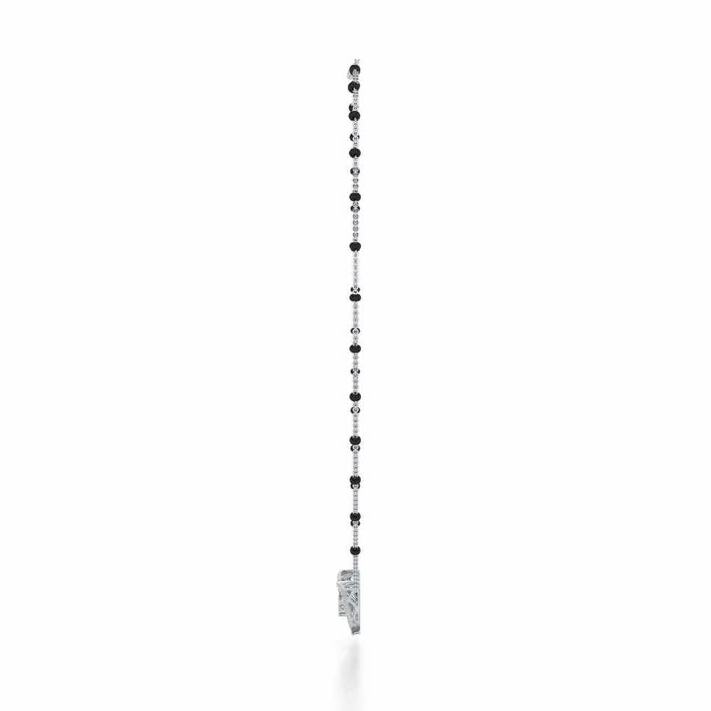 Three Trigons Silver Mangalsutra - White Gold - Image 4