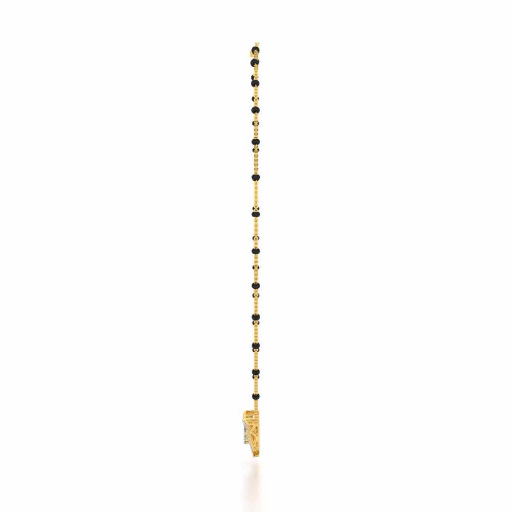 Three Trigons Silver Mangalsutra - Yellow Gold - Image 4