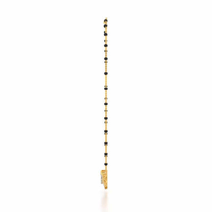 Three Trigons Silver Mangalsutra - Yellow Gold - Image 4