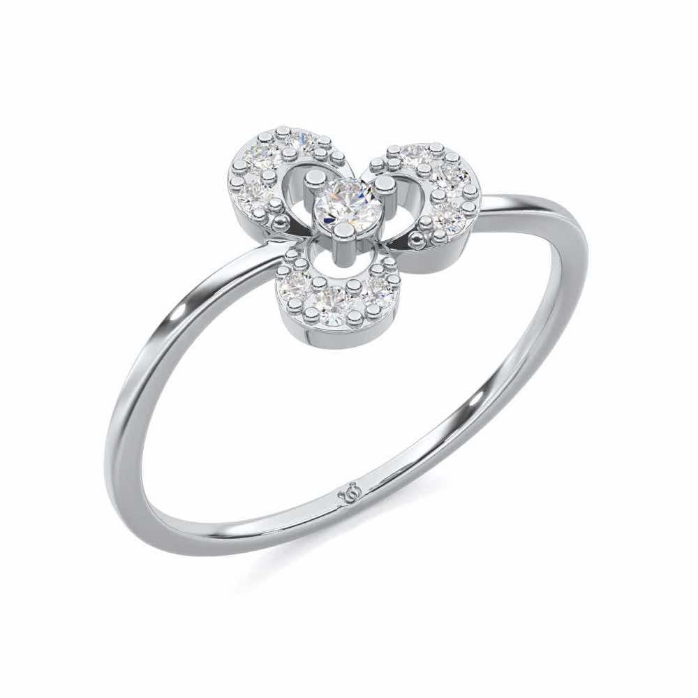 Time Treasure Silver Ring - White Gold - Image 1