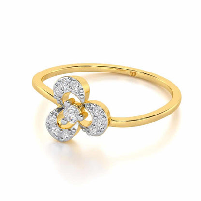 Time Treasure Silver Ring - Yellow Gold - Image 2