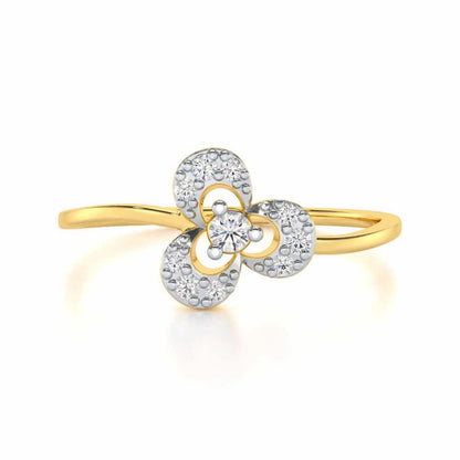 Time Treasure Silver Ring - Yellow Gold - Image 4