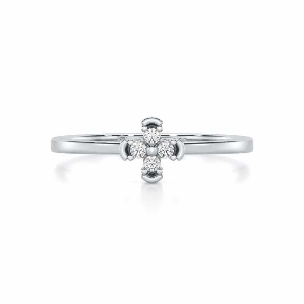 Timeless Silver Ring - White Gold - Image 4