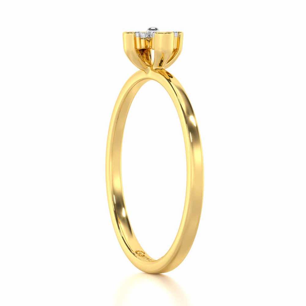 Timeless Silver Ring - Yellow Gold - Image 3