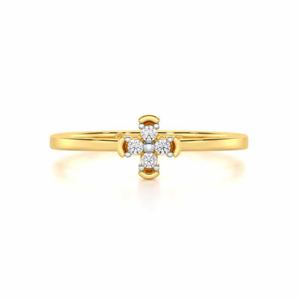 Timeless Silver Ring - Yellow Gold - Image 4