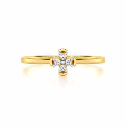 Timeless Silver Ring - Yellow Gold - Image 4