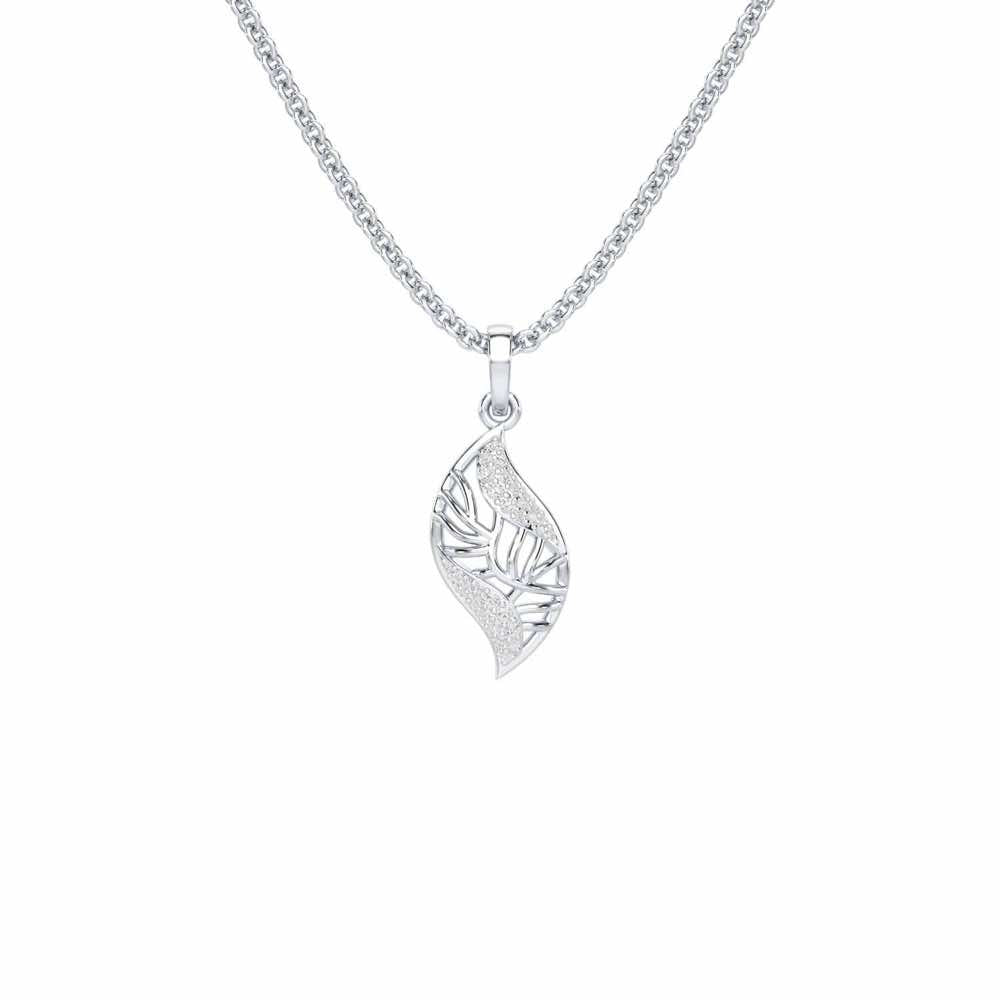 Timeless Shine Silver Pendant - White Gold - Image 1