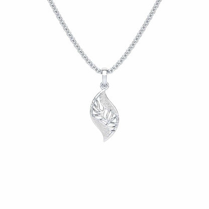 Timeless Shine Silver Pendant - White Gold - Image 1