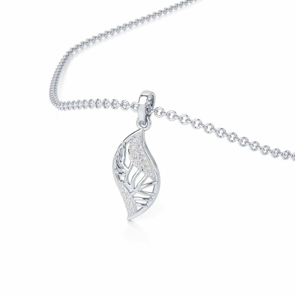 Timeless Shine Silver Pendant - White Gold - Image 2