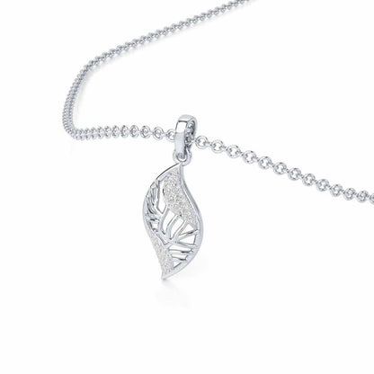 Timeless Shine Silver Pendant - White Gold - Image 2