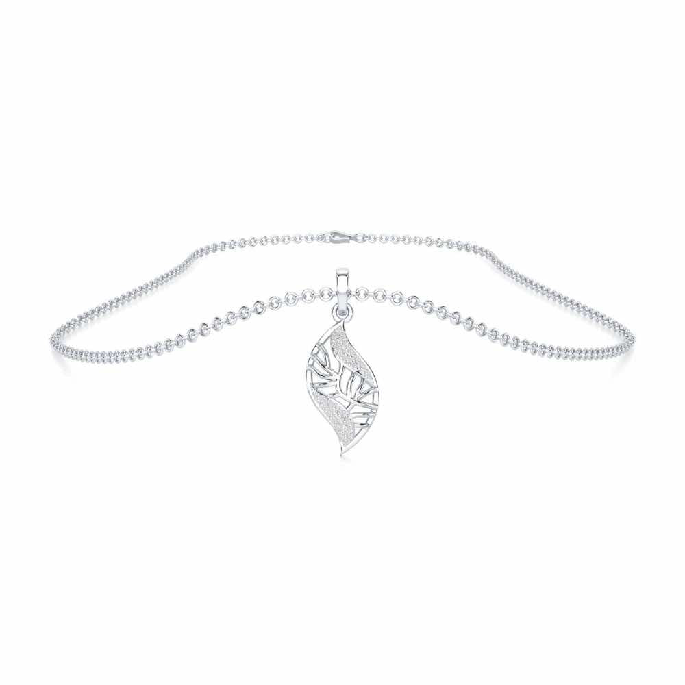 Timeless Shine Silver Pendant - White Gold - Image 3