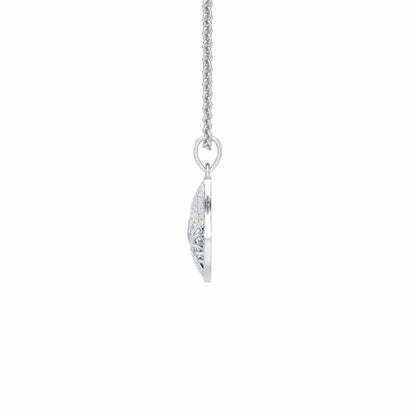 Timeless Shine Silver Pendant - White Gold - Image 4