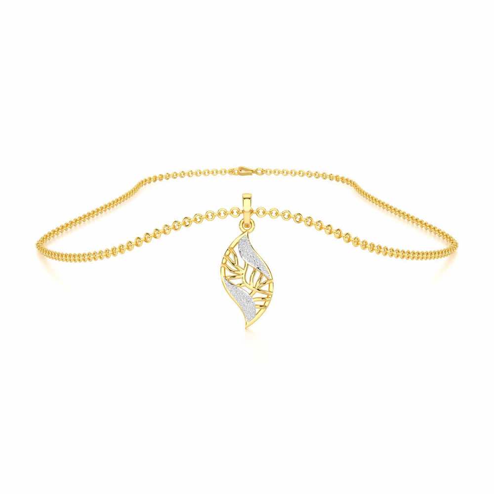 Timeless Shine Silver Pendant - Yellow Gold - Image 3