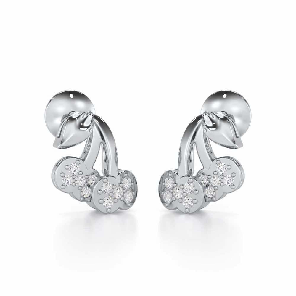Timeless Tenderness Silver Stud Earrings - White Gold - Image 1