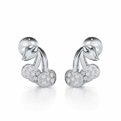 Timeless Tenderness Silver Stud Earrings - White Gold - Image 1