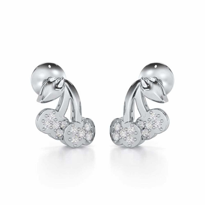 Timeless Tenderness Silver Stud Earrings - White Gold - Image 1