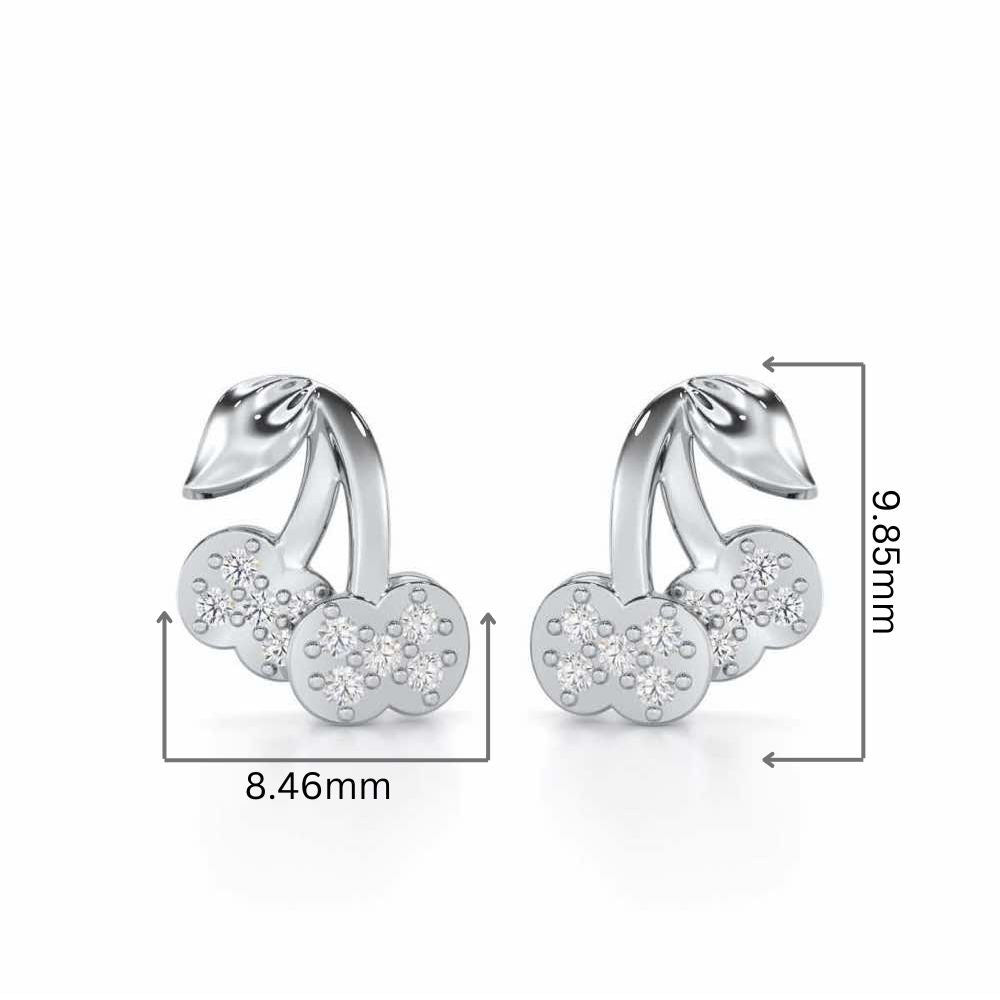 Timeless Tenderness Silver Stud Earrings - White Gold - Image 2