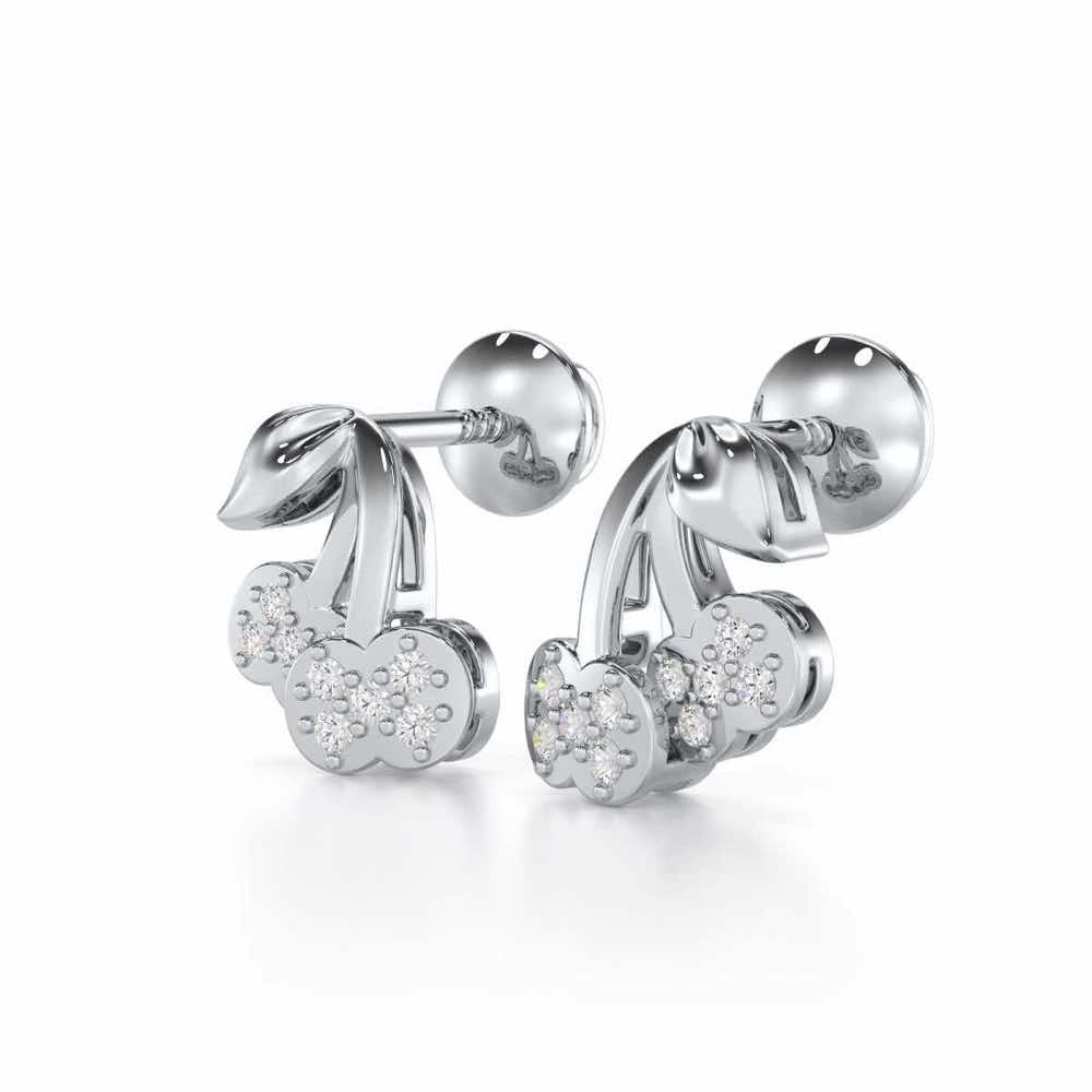 Timeless Tenderness Silver Stud Earrings - White Gold - Image 3